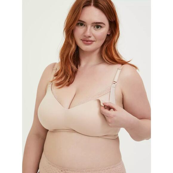 Torrid Dream Wire Free Everyday Nursing Bra Womens Plus Size 48C New Maternity - Picture 1 of 11